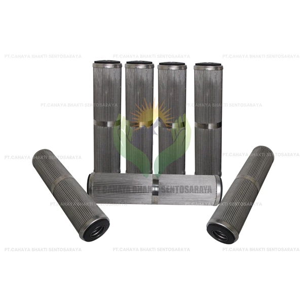 Kartrid Lipit Stainless Steel Untuk Filter Oli Hidrolik