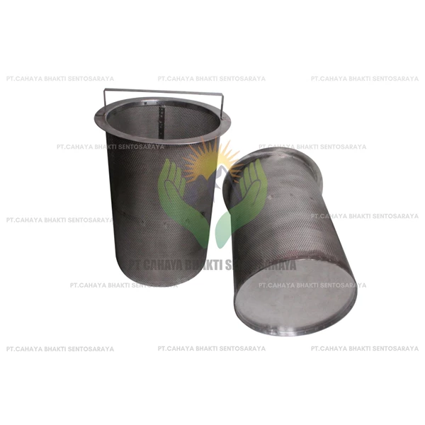 304 Stainless Steel Basket Filter With Handle Cover