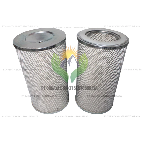 Filter Kartrid Udara Debu Poliester Lipit Pembersih Udara